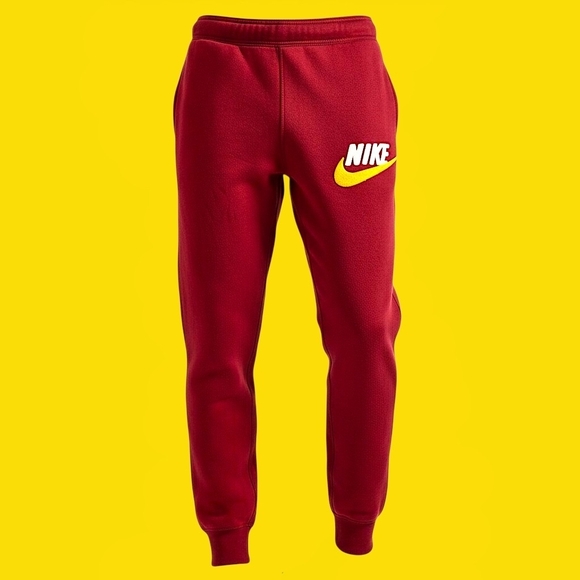 Nike Other - 🚹 M US — Nike Club Fleece Chenille Logo Joggers FN3094-677 [TEAM RED]